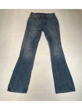 Levi's Men Size 30x32 527 Low Boot Cut Blue Denim Jeans Cotton